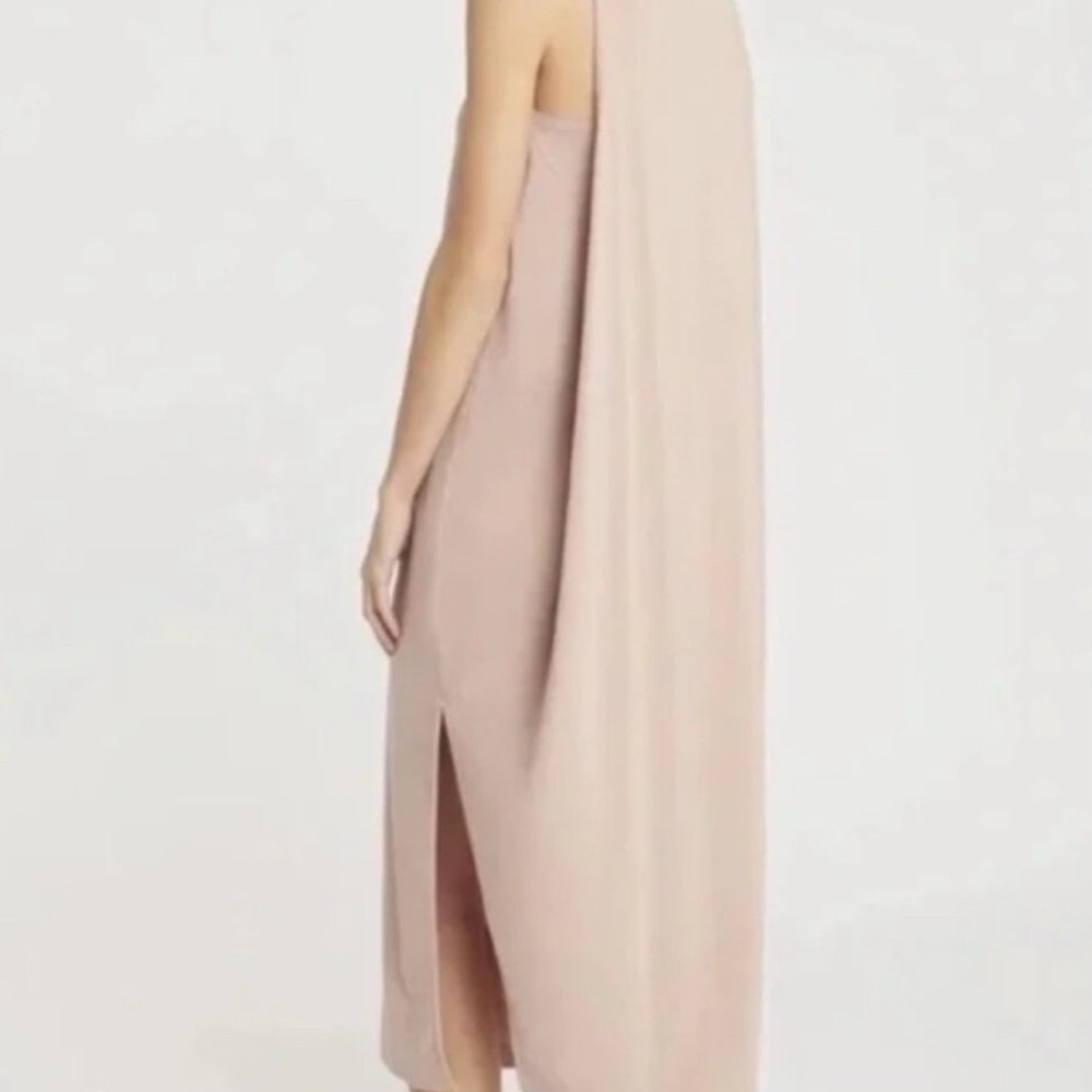 Cuyana Drape Back Dress in Blush